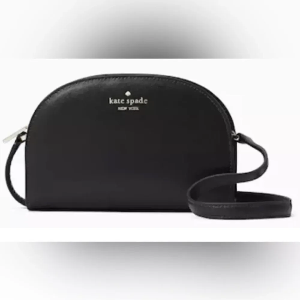 NWT Kate Spade New York Black Perry Leather Dome Crossbody